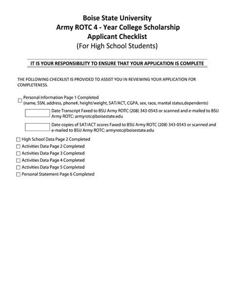 Fillable Online Sspa Boisestate BSU Campus Base Scholarship Application