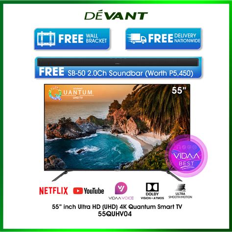 DEVANT 55QUHV04 55 inch Ultra HD (UHD) 4K Quantum Smart TV - Netflix ...