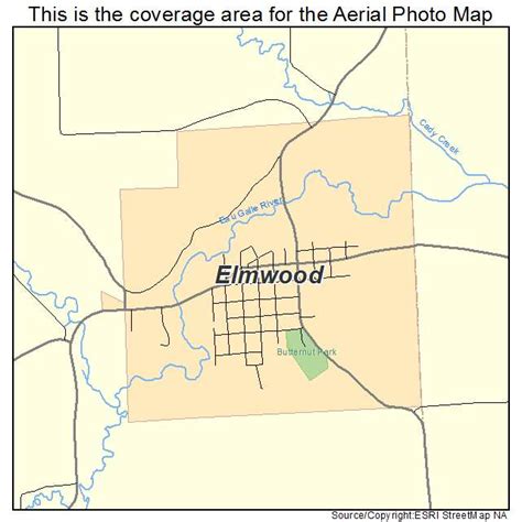 Aerial Photography Map of Elmwood, WI Wisconsin