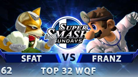 Sss Clg Sfat Fox Vs Franz Doc Ssbm Top Winners Quarters