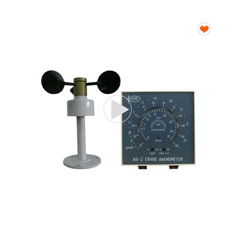 Tower Crane Digital Cup Wind Speed Indicator Anemometer For