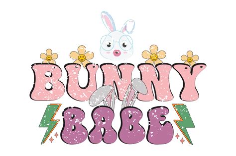 Retro Easter Bunny Babe PNG Sublimation Graphic By CitraGraphics Creative Fabrica