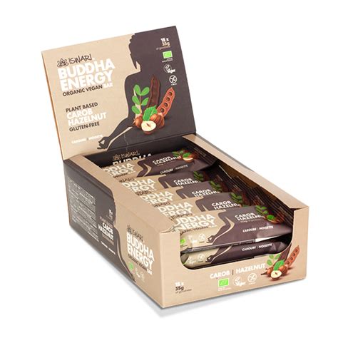 Buy Now Buddha Energy Bar Carob And Hazelnut X G Bars Iswari