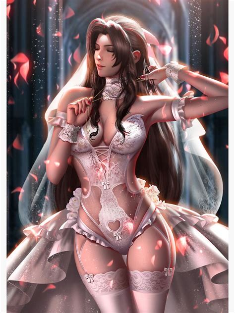 Hot Aerith Gainsborough Final Fantasy Ffvii Sexy Lewd Panties Tits Hentai Girl Spiral