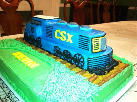 Csx Train Cake | Train cake, Train birthday cake, Childrens birthday cakes