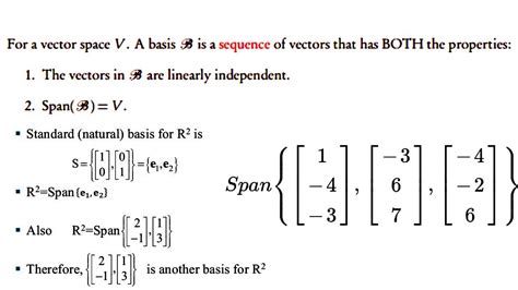 Basis And Dimension Of A Vector Space Linear Algebra Ch 4 Youtube