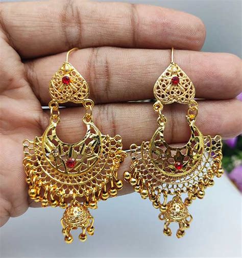 Golden Earing Jhumki (ZV:9756) Online Shopping & Price in Pakistan