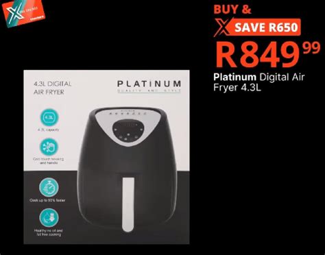 Platinum Digital Air Fryer L Offer At Checkers