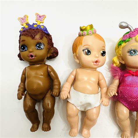 ZAPF CREATIONS MINI BABY BORN LOT 5 DOLLS 4 AFRICAN AMERICAN DARK SKIN