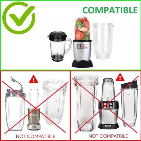 Magic Bullet 350w Compatible Large Cup Container 18oz Nutribullet Compatible Parts