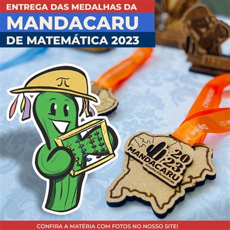 Entrega das Medalhas da Mandacaru de Matemática 2023 nos Anos Finais do