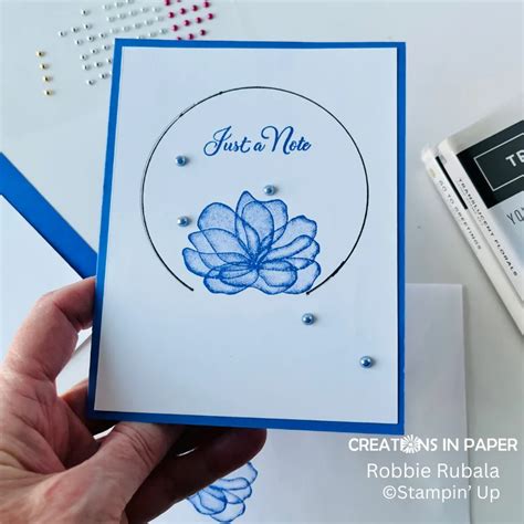 Translucent Florals with a simple technique - Creations in Paper