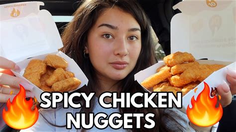 Trying Mcdonalds New Spicy Chicken Nuggets 🥵 Eat With Me Youtube