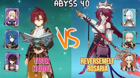 Taser Heizou Reverse Melt Rosaria Spiral Abyss Genshin Impact