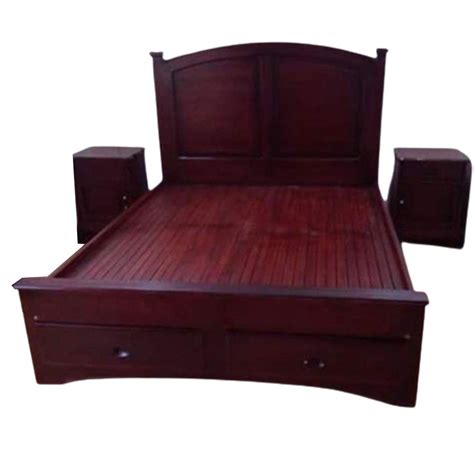 Dark Brown Polished Teak Wood Bed At Rs 35000 Teak Wood Bed In Mysore