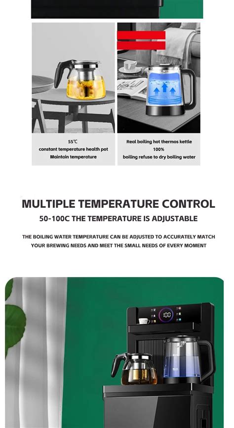 Remote Control Multi Function Vertical Drinking Cold Hot Tea Bar Machine Water Dispenser Machine
