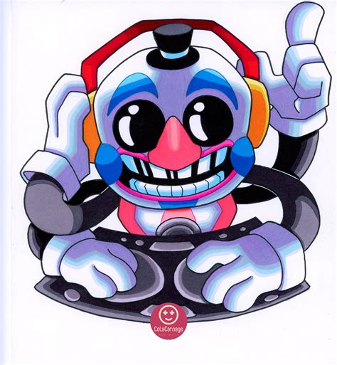 DJ Music Man doodle (coloured with markers) : r/fivenightsatfreddys