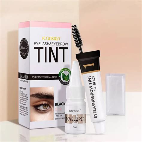 Iconsign Eyelashes And Eyebrow Tint Dye Eyebrow Dye Waterproof Long