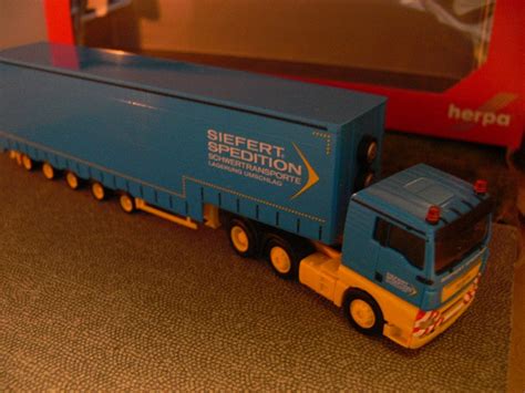 Modellspielwaren Reinhardt Herpa Man Tgx Xl Volumen Sattelzug