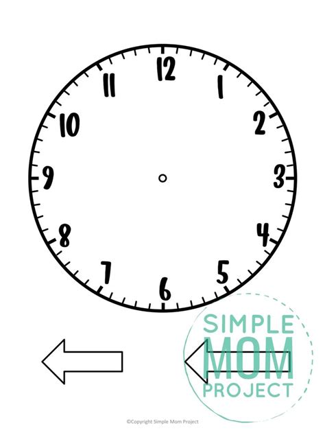 Back To School Templates | Clock template, Clock printable, Paper clock