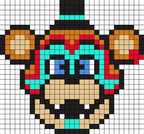 Glamrock Freddy Fnaf8 29 X27 Perler Bead Pattern Bead Sprites