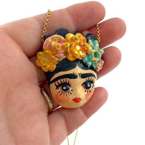 Shop Ceramic Pendants Frida Kahlo Fugi Naim Ceramic Artist