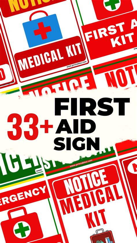 First Aid Kit Inside Sign