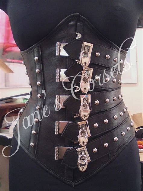 Enrapture Light Bdsm Lockable Leather Corset