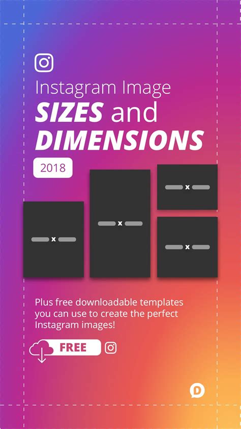 Instagram Image Sizes For 2018 Download These Free Templates | Hack ...