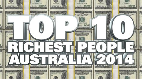 Top 10 Richest People In Australia 2014 Youtube