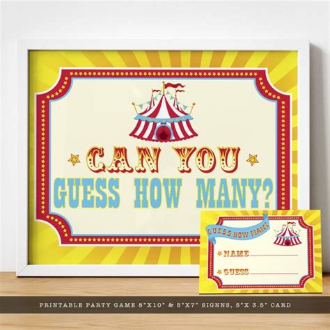 Guess How Many Sign Guess The Number Carnival Theme Party Ubicaciondepersonas Cdmx Gob Mx