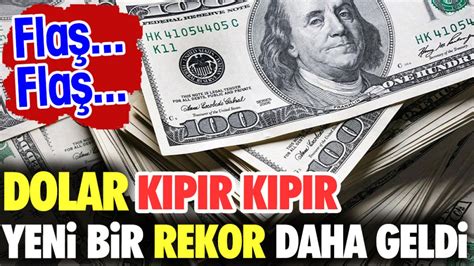 Dolar kıpır kıpır yeni bir rekor daha geldi