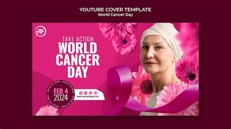 Couverture Youtube De La Journée Mondiale Du Cancer PSD Gratuite