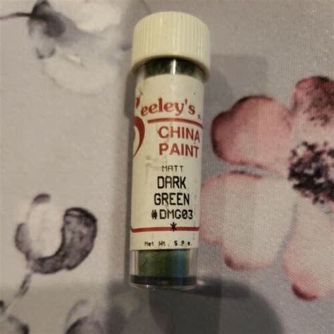 Seeleys China Paint New Dark Green Matt Ebay