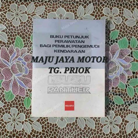 Jual Buku Petunjuk Perawatan Bagi Pemilik Manual Book Isuzu Panther