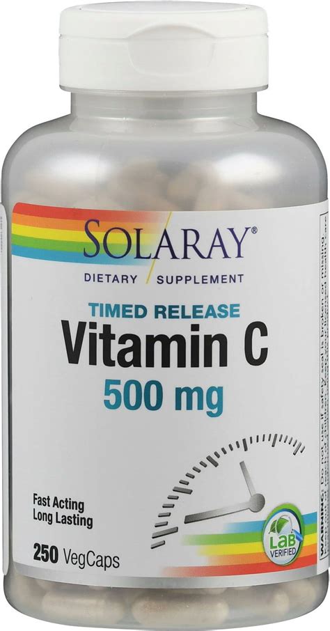 Timed Release Vitamin C Mg Vegetarische Capsules Solaray