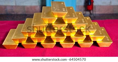 Pile Of Gold Bars Stock Photo 64504570 : Shutterstock