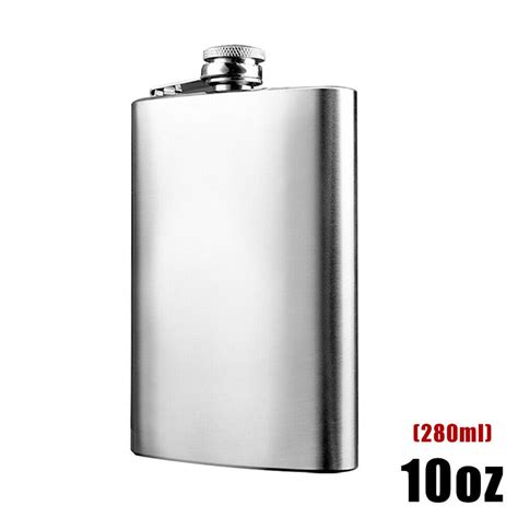 Oz Stainless Steel Hip Liquor Whiskey Alcohol Flask Cap Pocket Wine