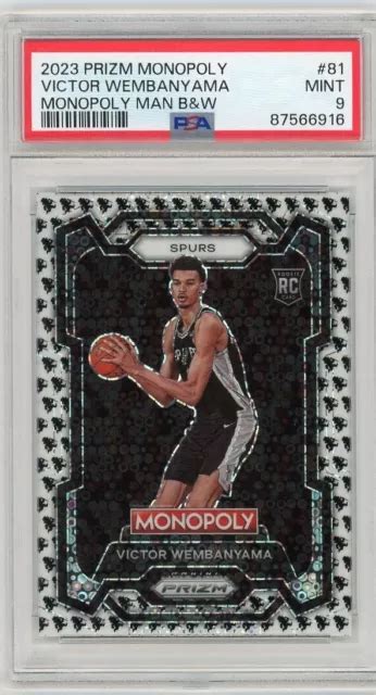 CARTA DA BASKET 2023 Prizm Monopoly 81 Victor Wembanyama Monopoly Uomo