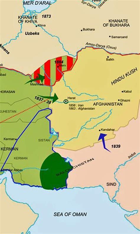 Iran Politics Club: Iran Historical Maps 10: Qajar Persian Empire ...