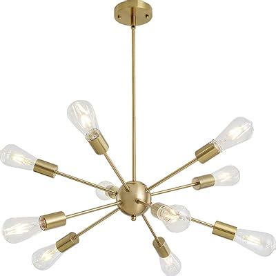 Lustre Pendente Moderno Sputnik Dourado Inovartte INL73 Amazon Br