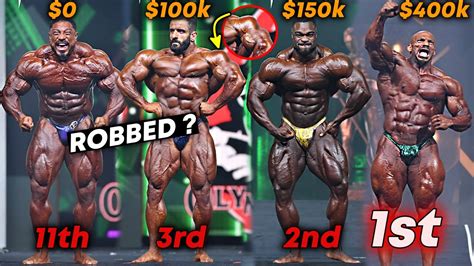 Mr Olympia Entire Line Up Results Posing Routine Prize Money