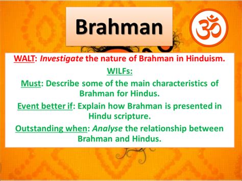 The Nature of Brahman in Hinduism | Teaching Resources