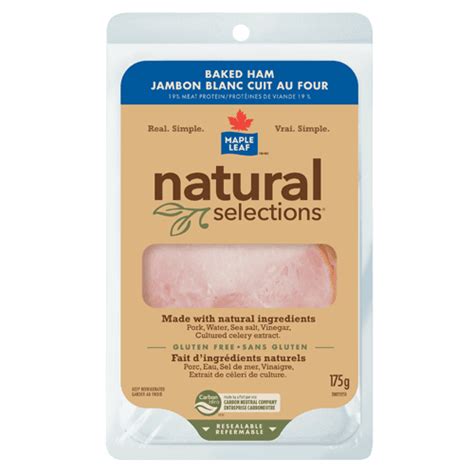 Jambon Blanc Cuit Au Four Natural Selections Maple Leaf Maple Leaf