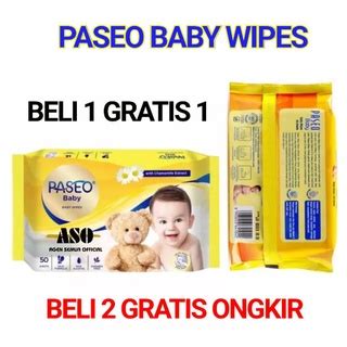 Jual Tissue Tisu Basah Paseo Baby Wipes Sheets Promo Beli Gratis