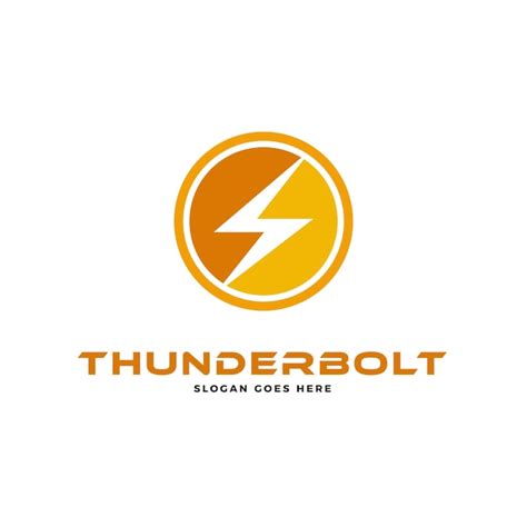 Premium Vector Thunderbolt Logo Vector Icon Illustration