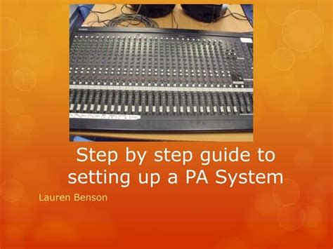 How to Use a PA Sound System?