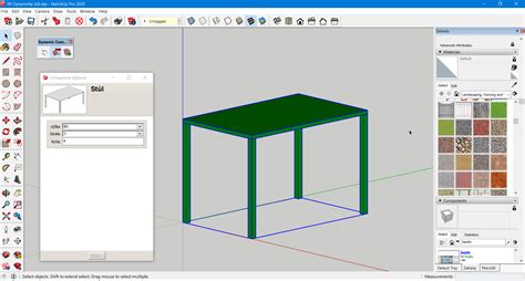 Trimble Sketchup Dynamick Komponenty Nicom Workshop