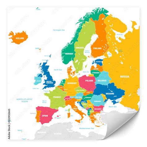 Kolorowa Mapa Europy Bez Nazw Mapa Tapety 334118514 Mapa Europy Porn