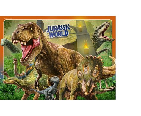 Ravensburger Jurassic World Classic 4x 100 Piece Jigsaw Puzzle Bumper Pack